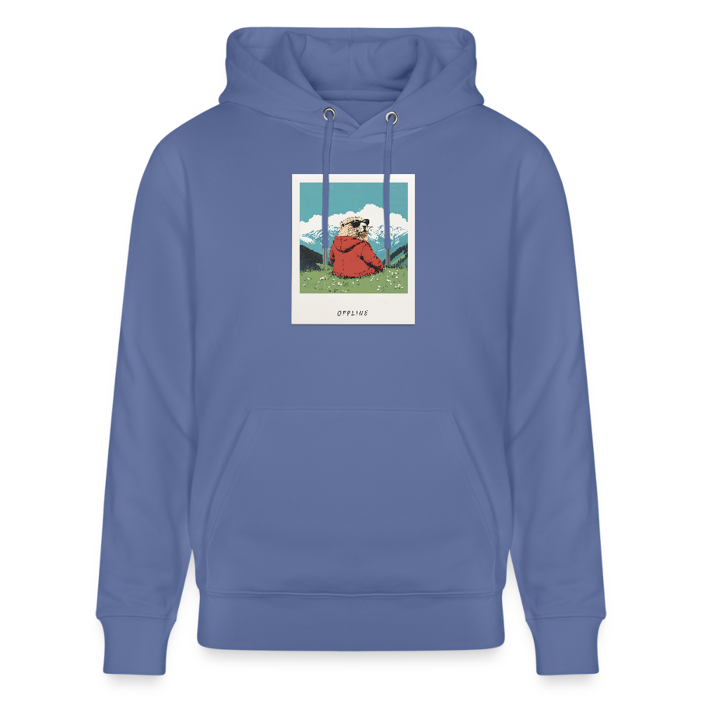 Hoodie "Offline" - Blau