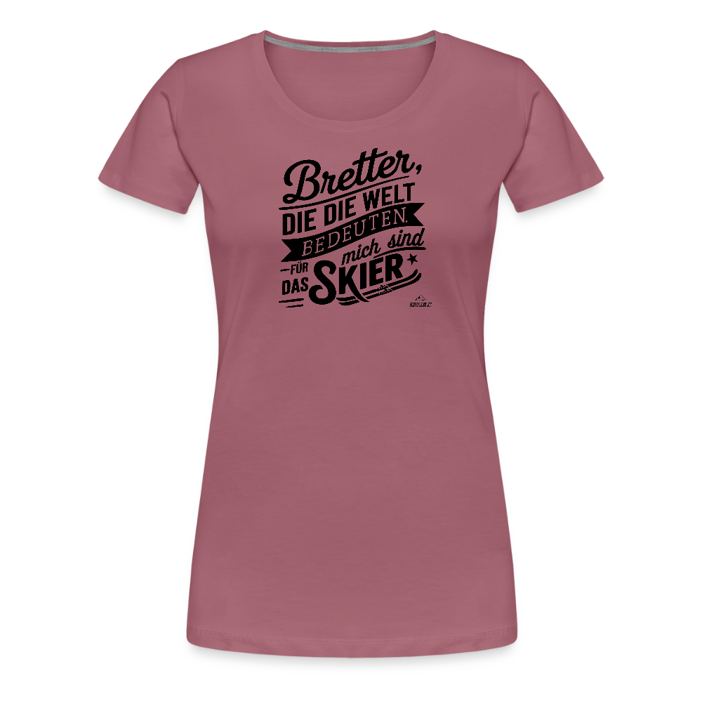 Women Shirt "Bretterwelt" - Malve