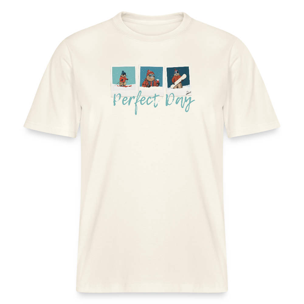 T-Shirt "Perfect Day" - Naturweiß 