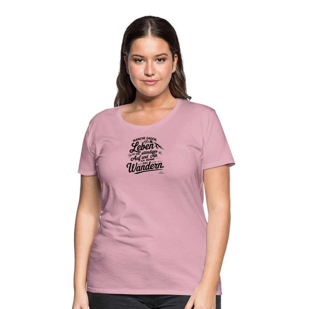 Women Shirt "Wanderleben" - Hellrosa