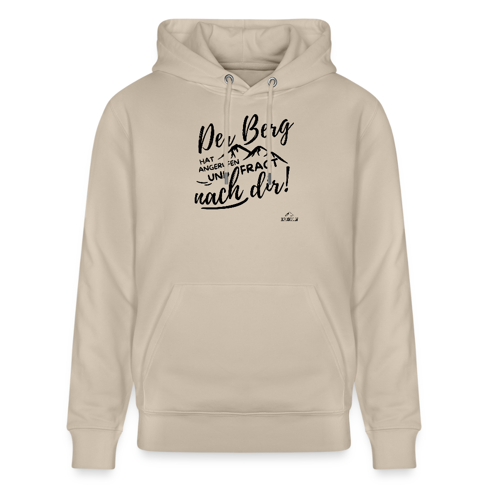 Hoodie "Der Berg ruft!"" - Beige