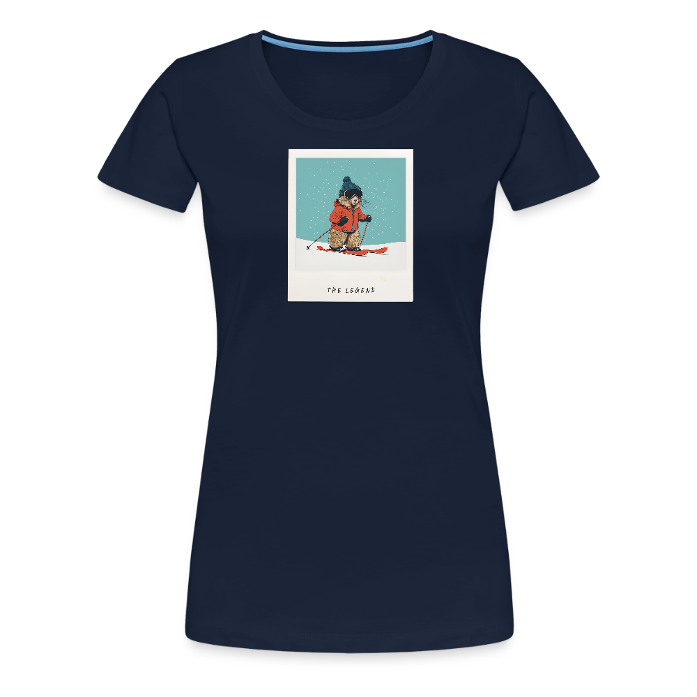 Women Shirt "The Legend - Ski" - Navy