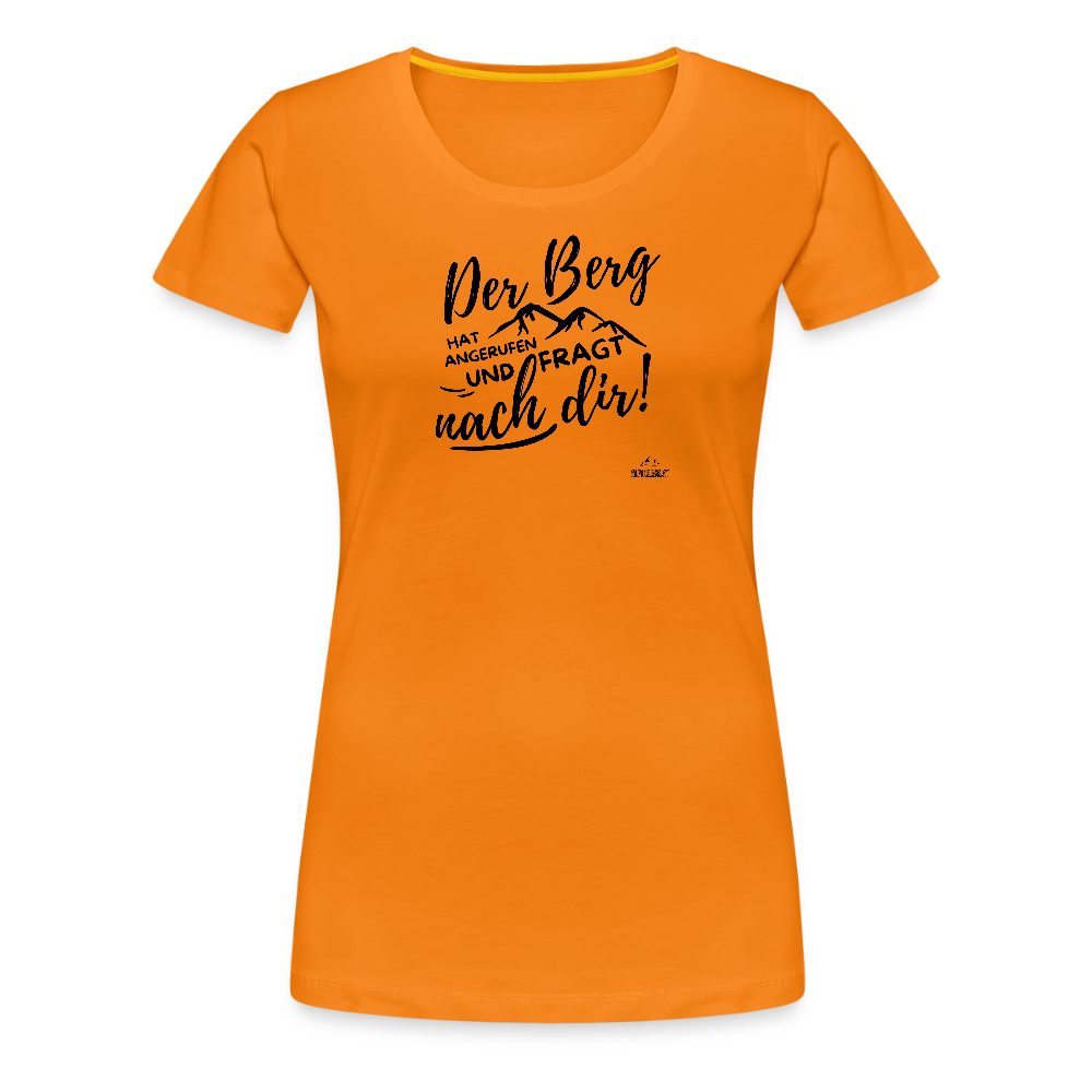 Women Shirt "Der Berg ruft!" - Orange