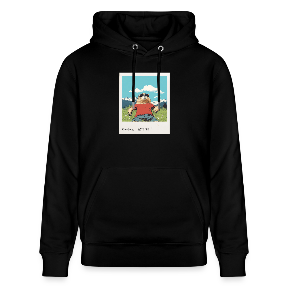 Hoodie "Nothing!" - Schwarz