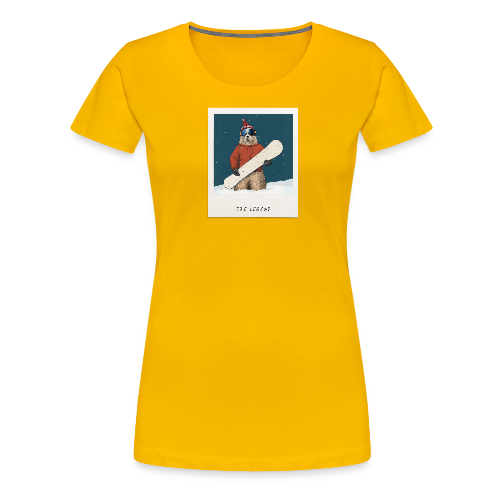Women Shirt "The Legend - Board" - Sonnengelb