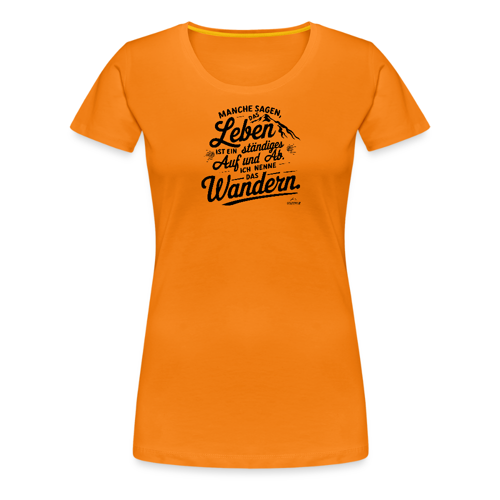 Women Shirt "Wanderleben" - Orange