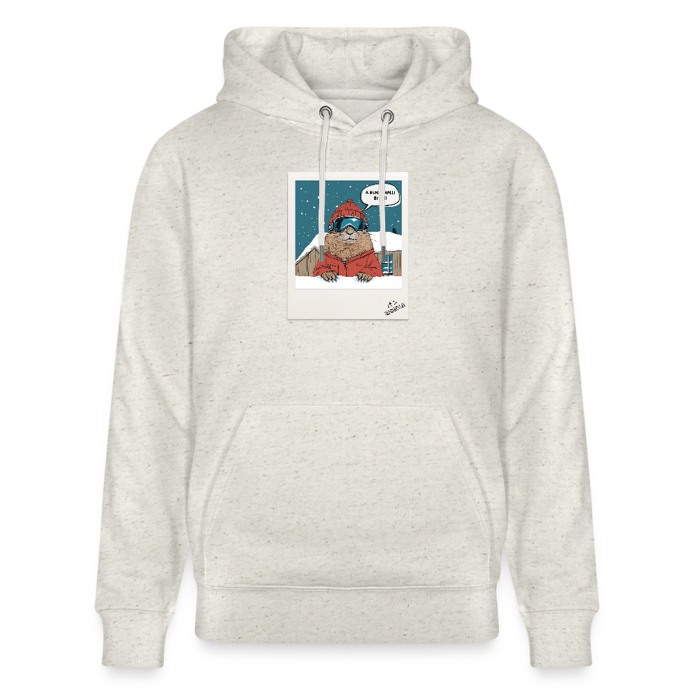 Hoodie "Nonverbale Kommunikation" - Beige meliert