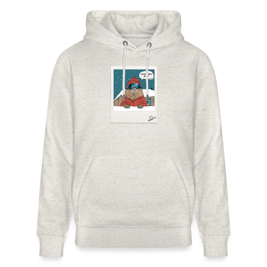 Hoodie "Nonverbale Kommunikation" - Beige meliert