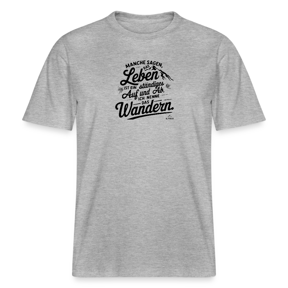 T-Shirt "Wanderleben" - Grau meliert