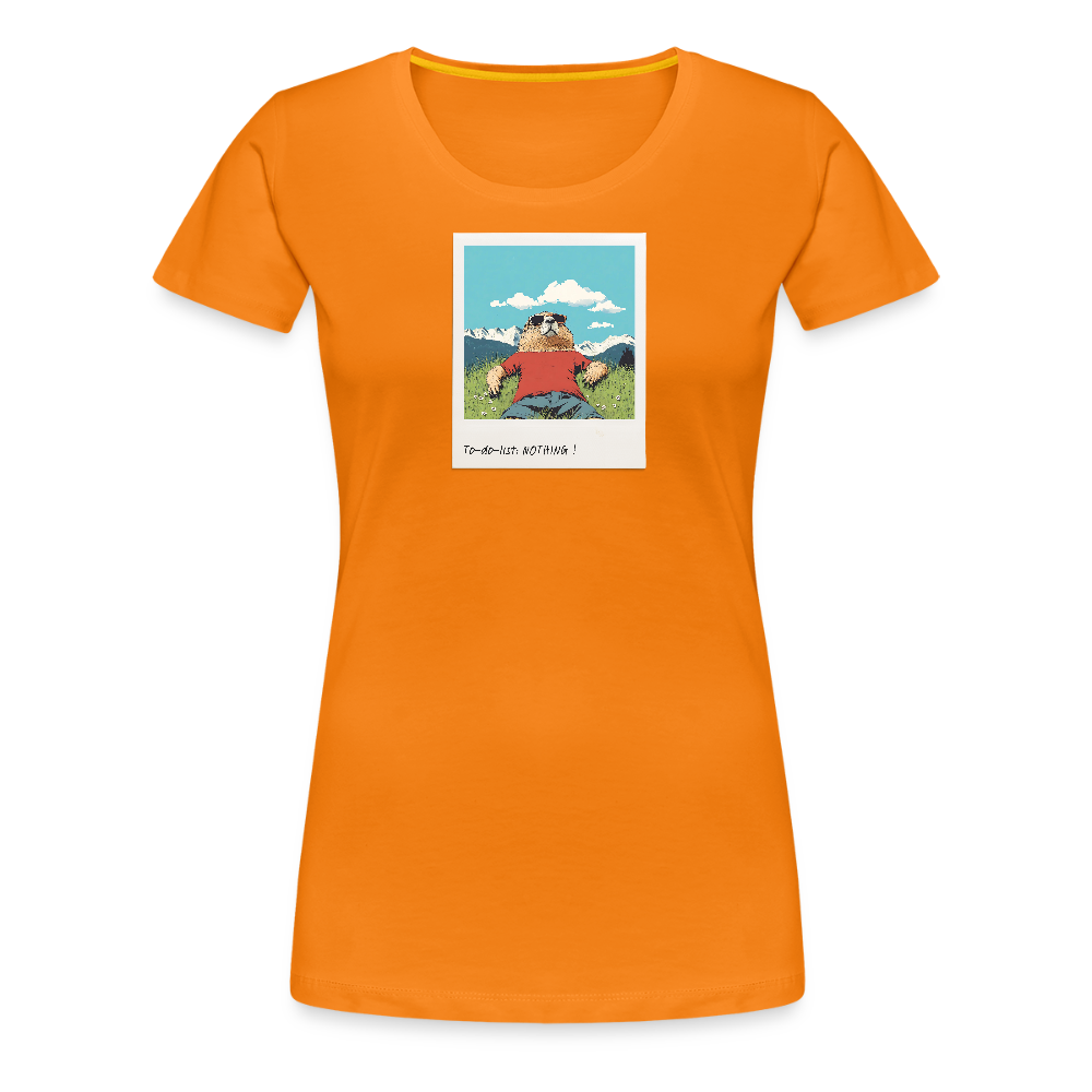 Women Shirt "Nothing" - Orange