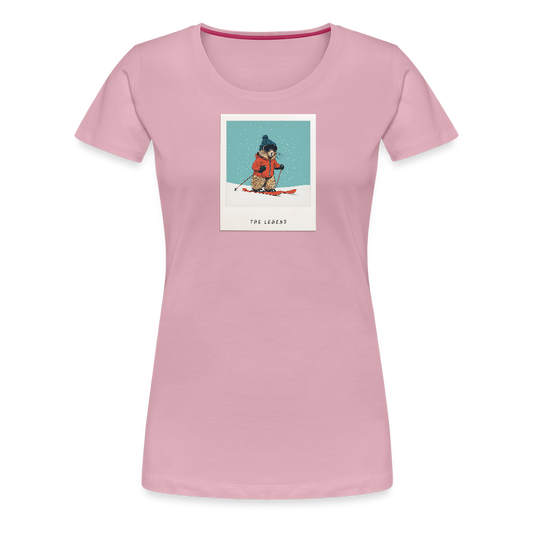 Women Shirt "The Legend - Ski" - Hellrosa