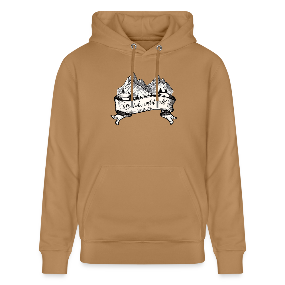 Hoodie "Alte Liebe" - Karamell 