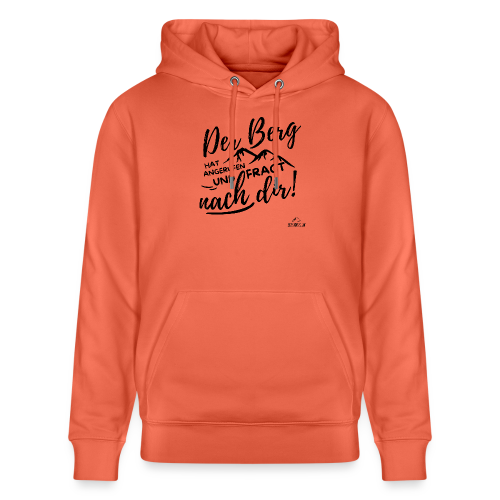 Hoodie "Der Berg ruft!"" - Hellrot