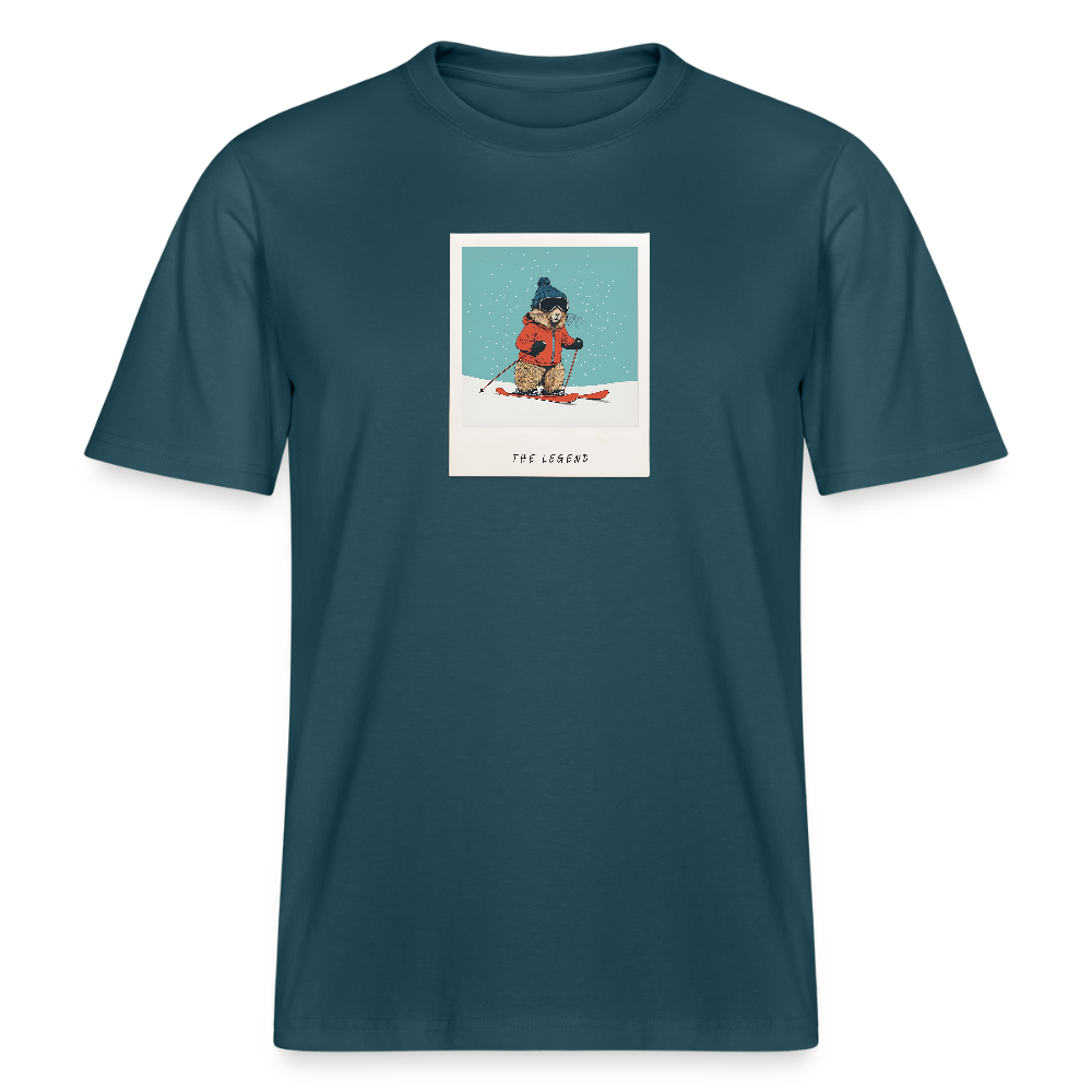 T-Shirt "The Legend - Ski" - Dunkles Petrol