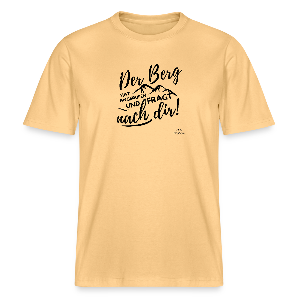 T-Shirt "Der Berg ruft!" - Hellgelb