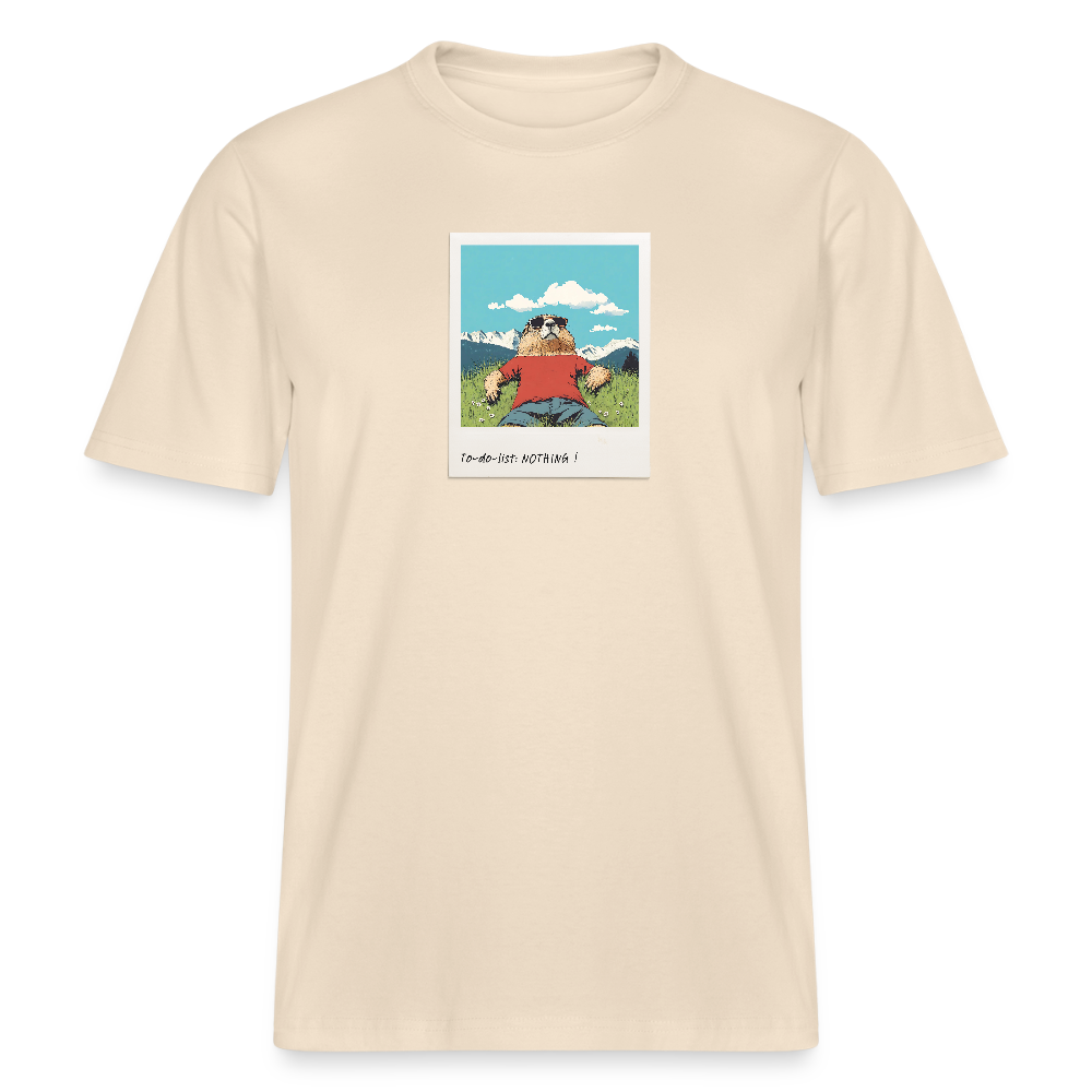 T-Shirt "nothing!" - Weißgrau