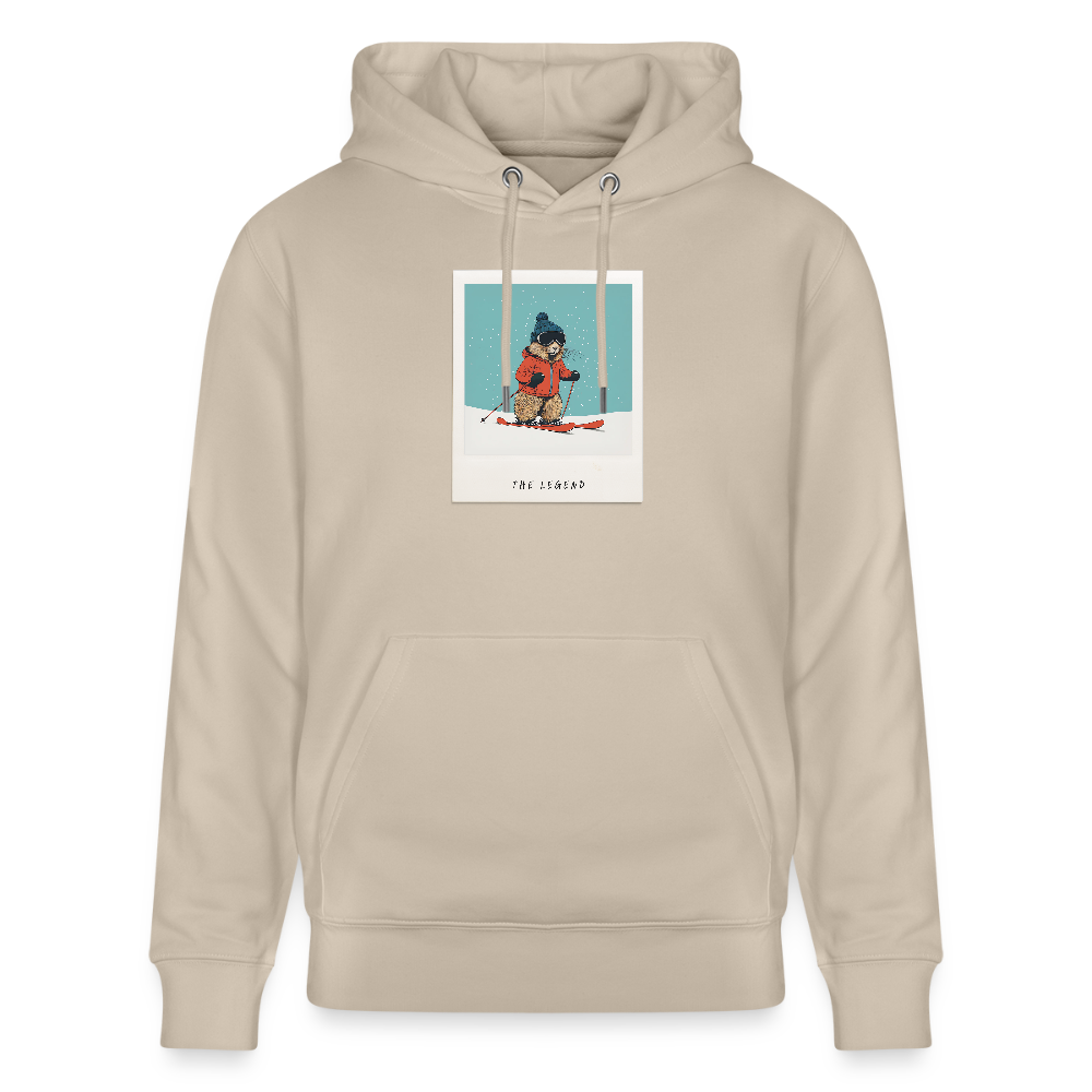 Hoodie "The Legend - Ski" - Beige