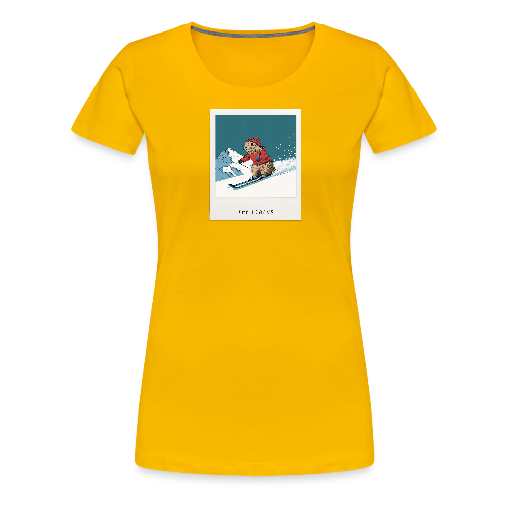 T-Shirt "She is the Legend" - Sonnengelb