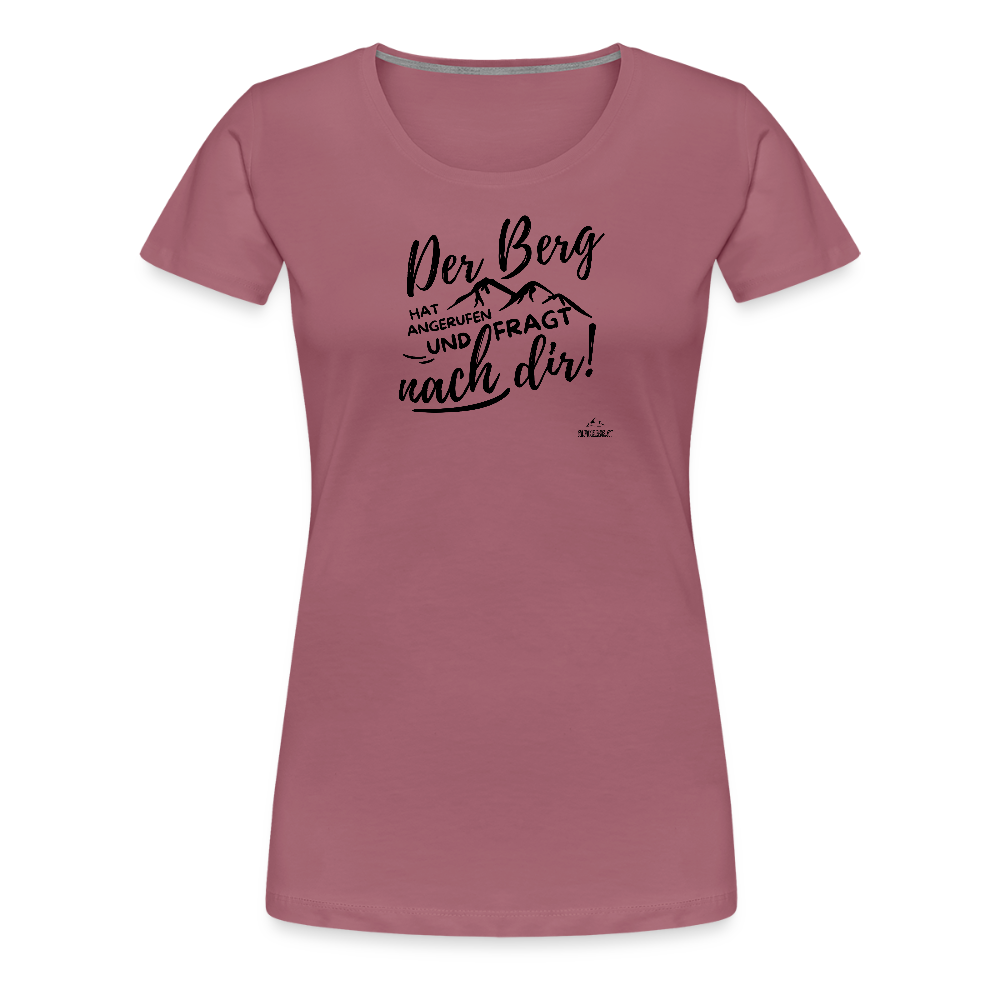 Women Shirt "Der Berg ruft!" - Malve