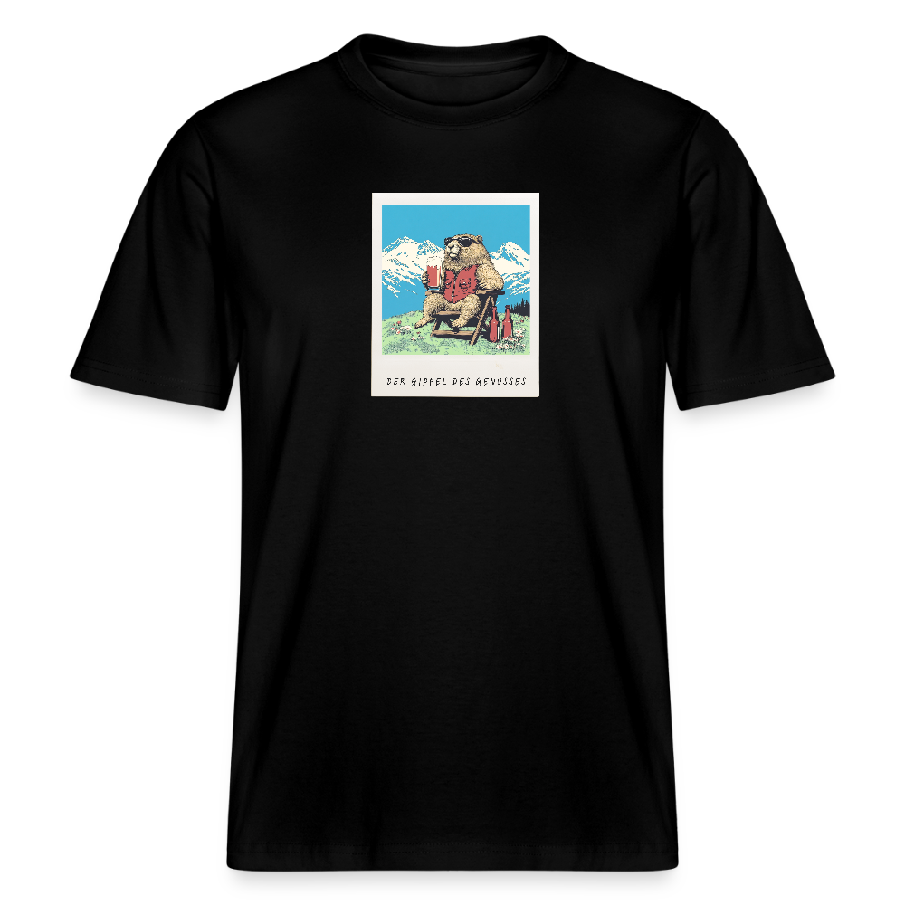 T-Shirt "Genussgipfel" - Schwarz