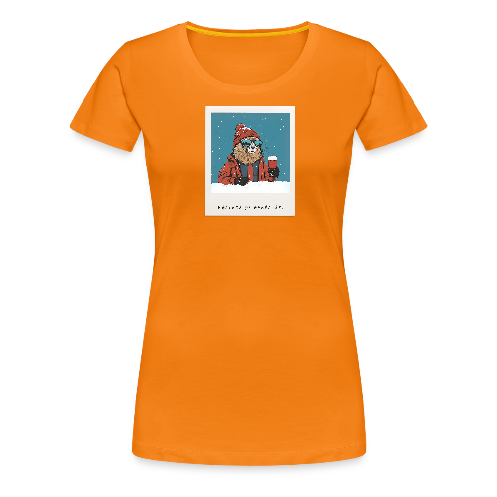 Women Shirt "Masters of Aprés Ski"" - Orange