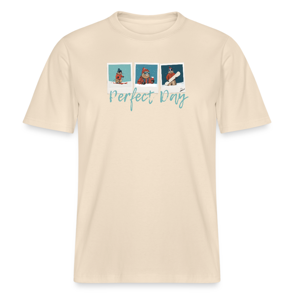T-Shirt "Perfect Day" - Weißgrau