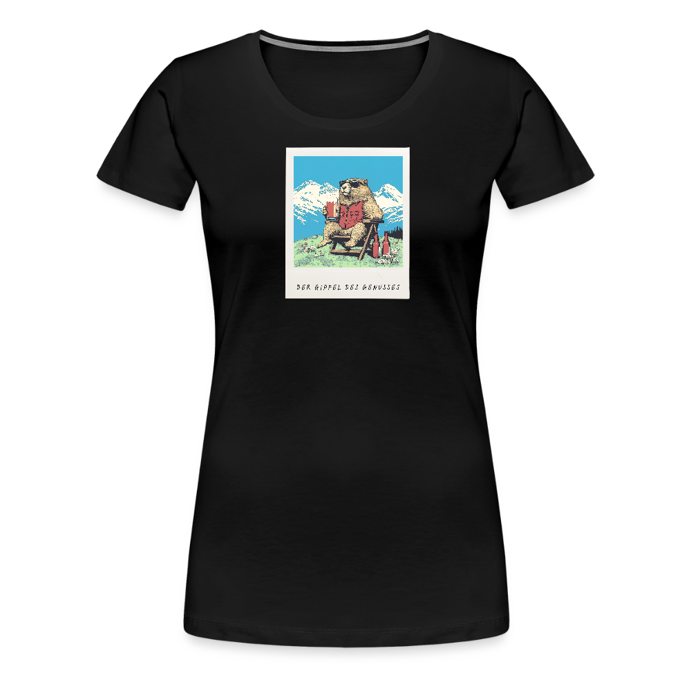Women Shirt "Genussgipfel" - Schwarz