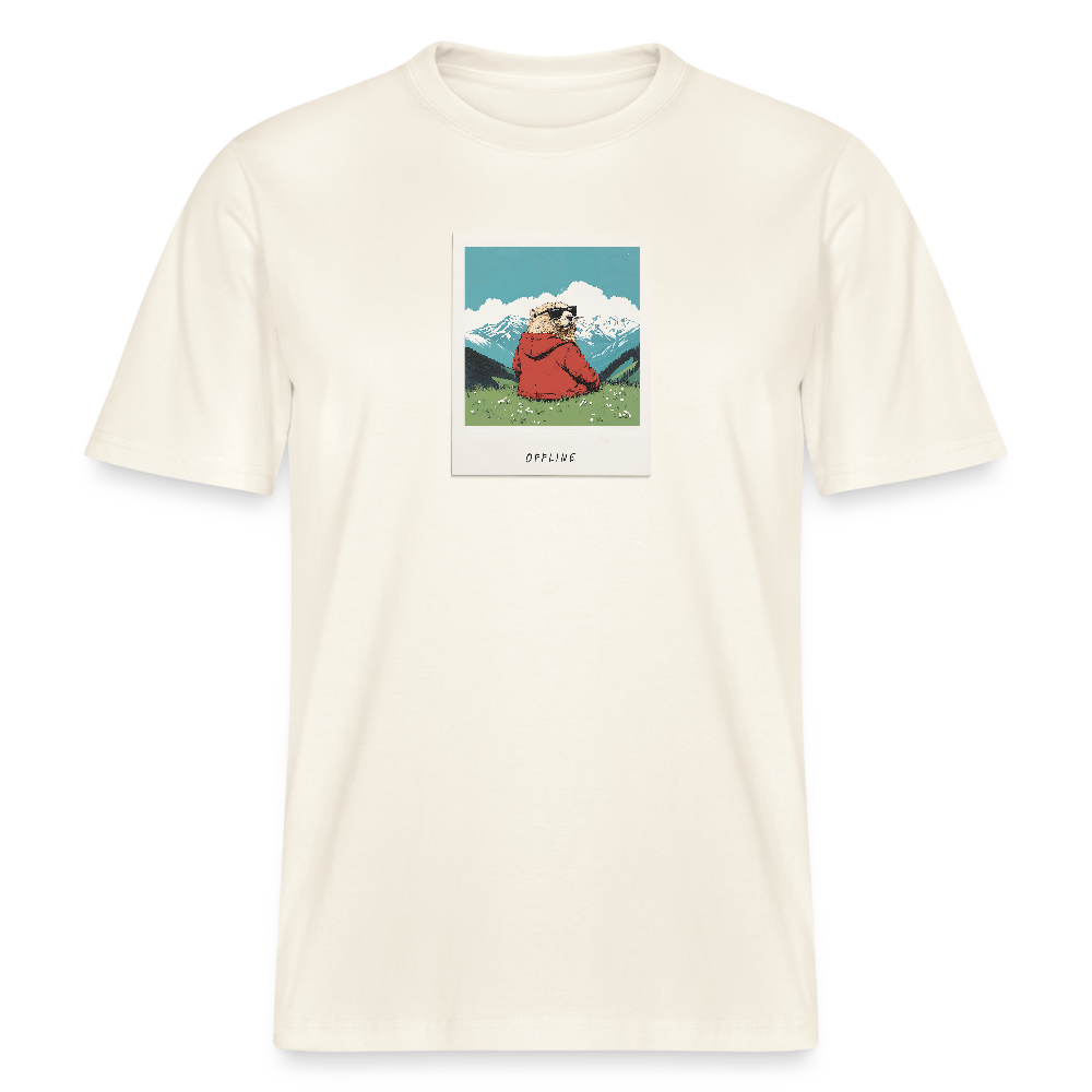 T-Shirt "offline" - Naturweiß 