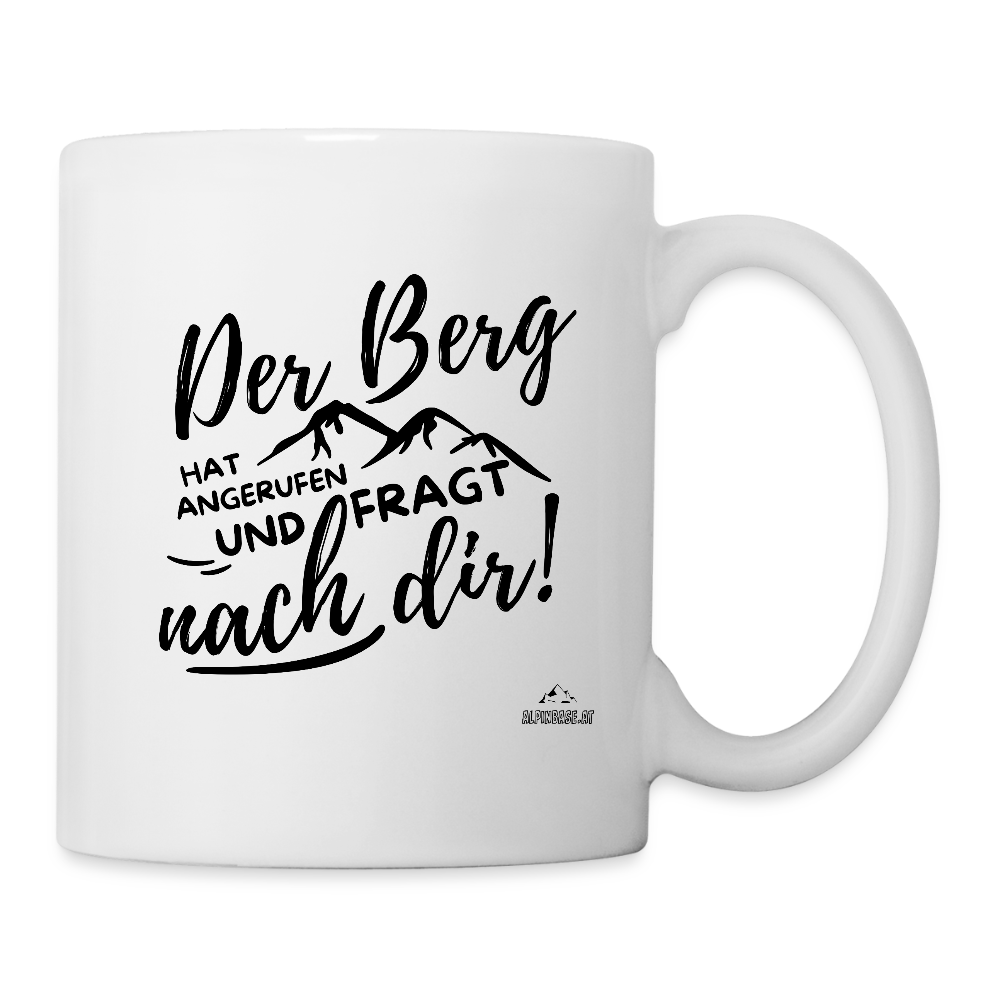 Tasse "Der Berg ruft!" - Weiß