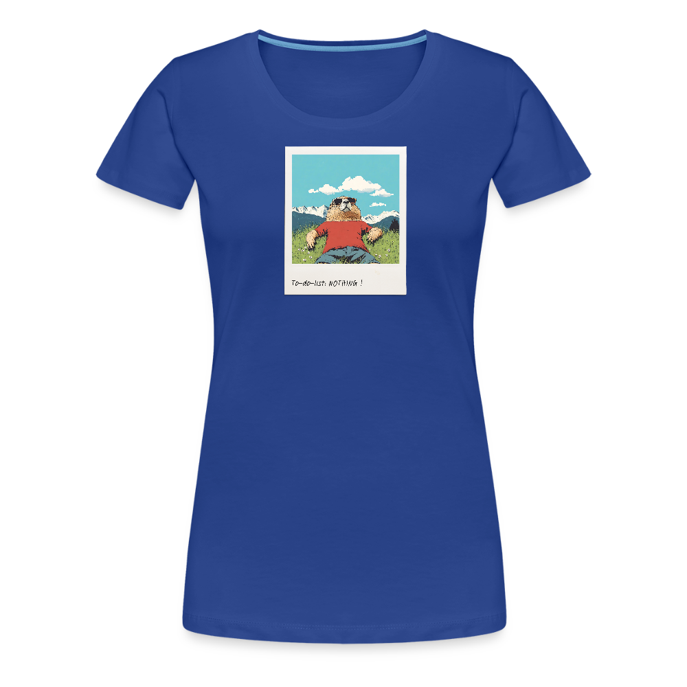 Women Shirt "Nothing" - Königsblau