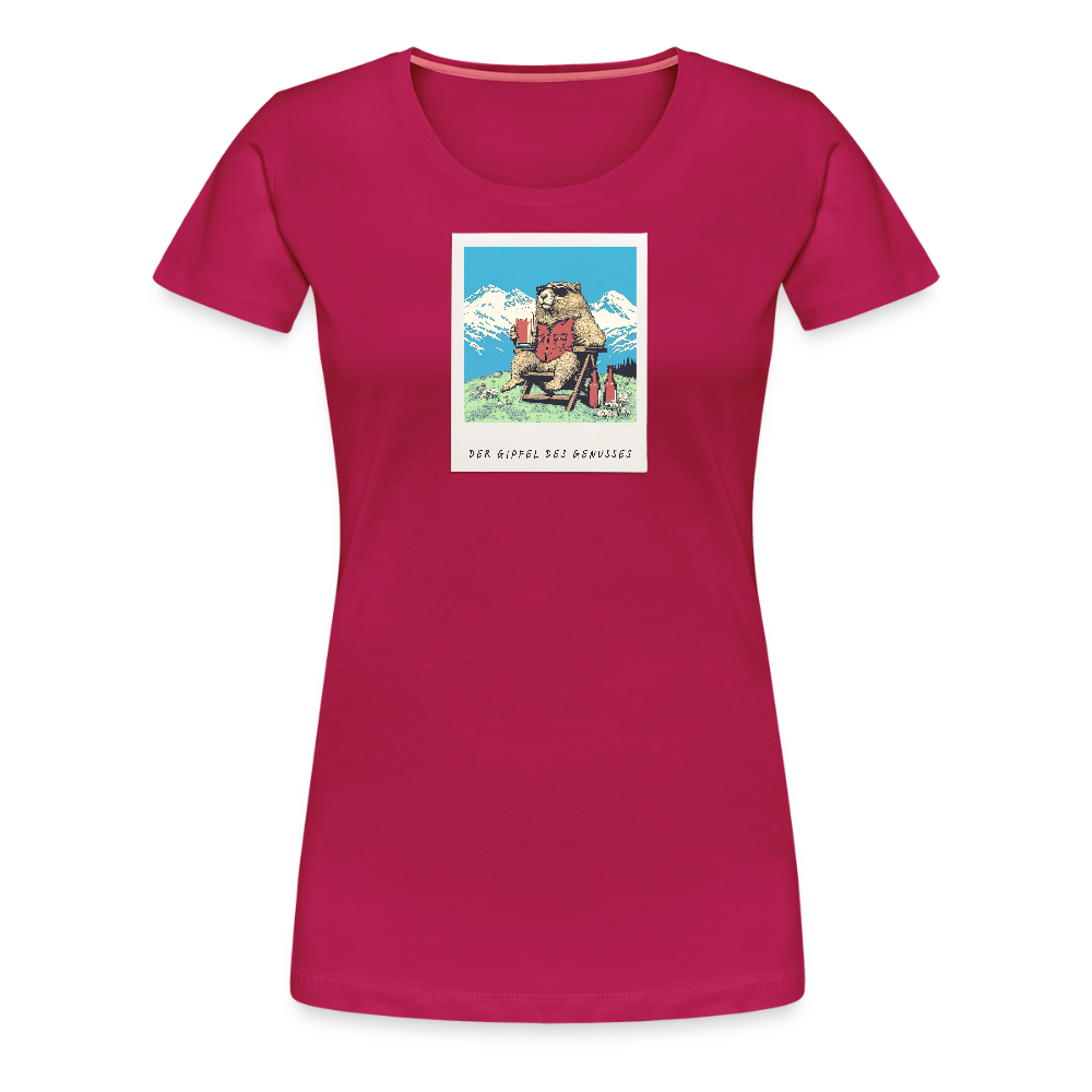 Women Shirt "Genussgipfel" - dunkles Pink