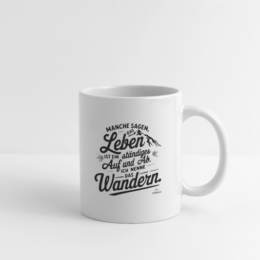 Tasse "Wanderleben" - Weiß