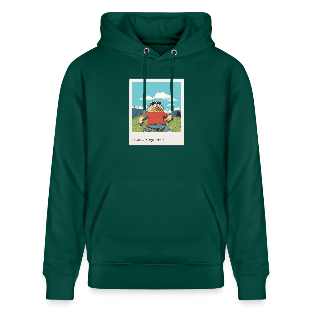 Hoodie "Nothing!" - Forest