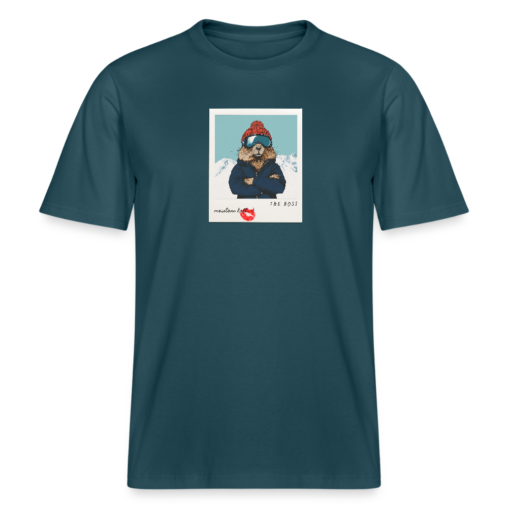 T-Shirt "The Boss" - Dunkles Petrol