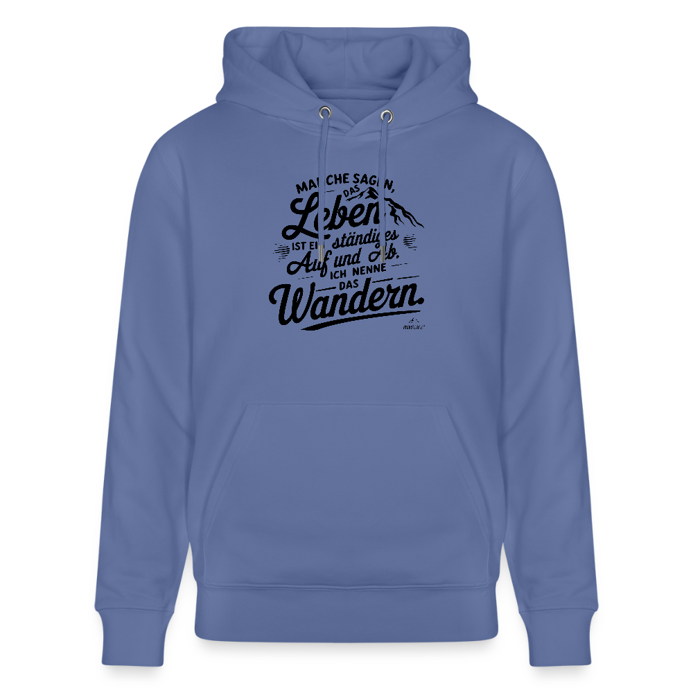 Hoodie "Wanderleben"" - Blau