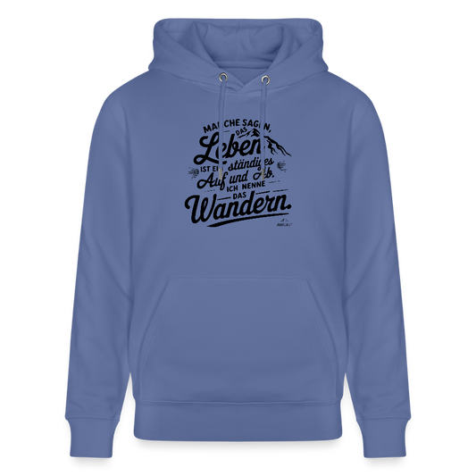 Hoodie "Wanderleben"" - Blau