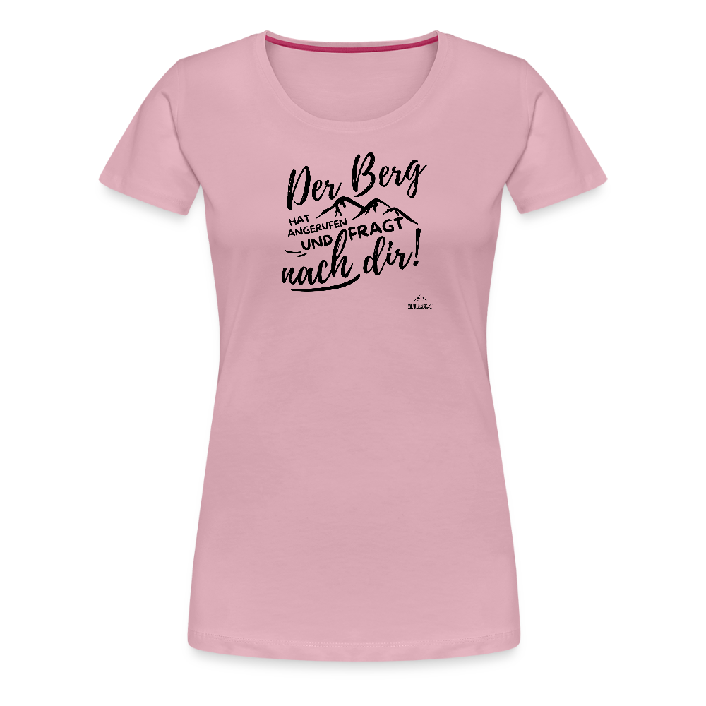 Women Shirt "Der Berg ruft!" - Hellrosa