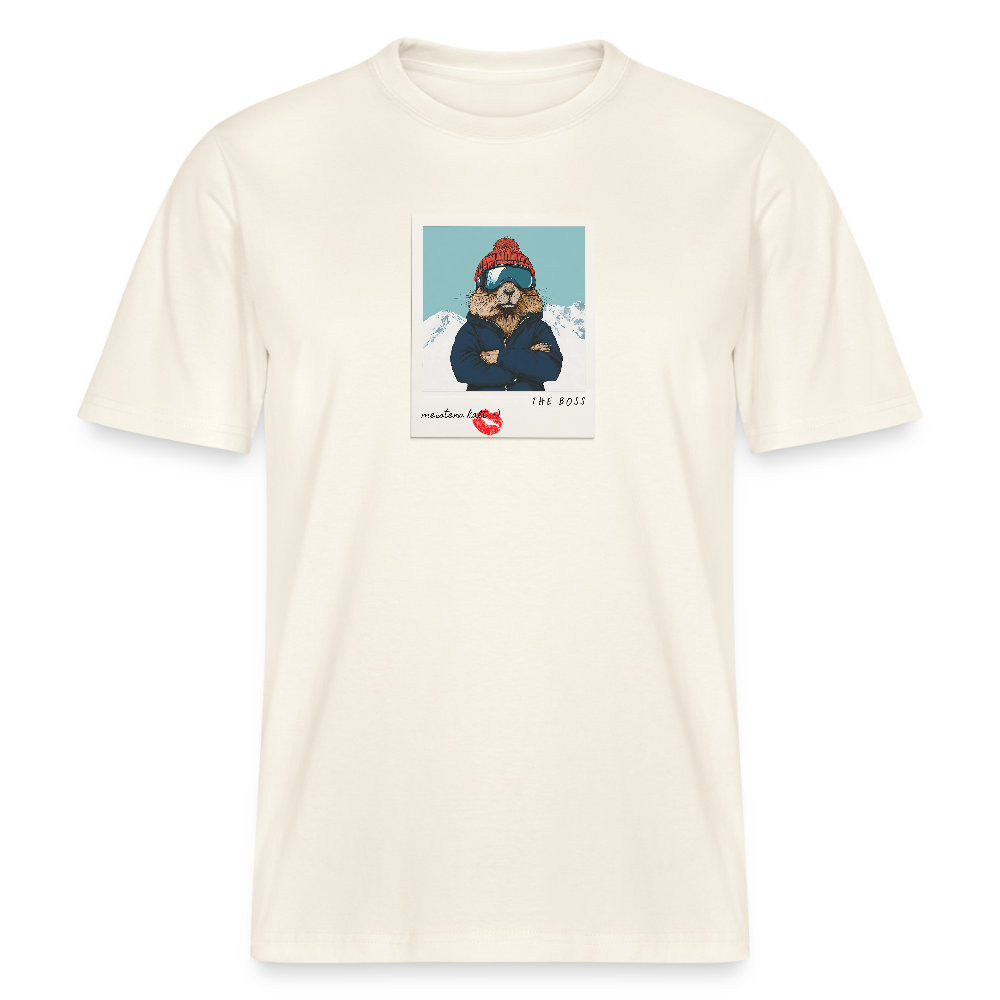 T-Shirt "The Boss" - Naturweiß 