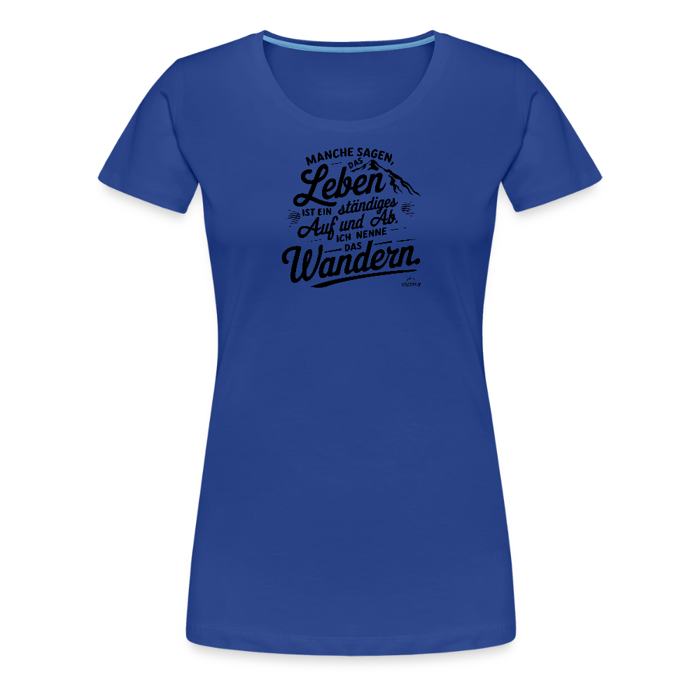 Women Shirt "Wanderleben" - Königsblau