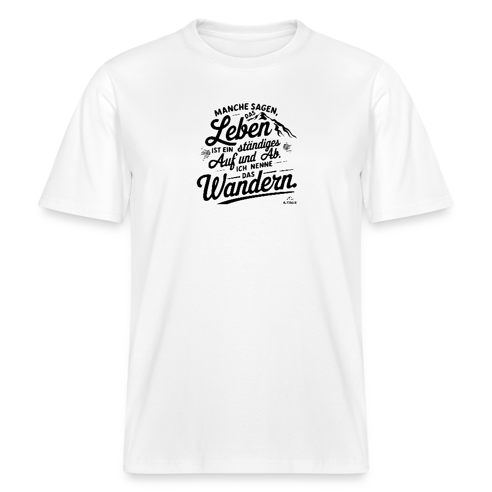 T-Shirt "Wanderleben" - Weiß
