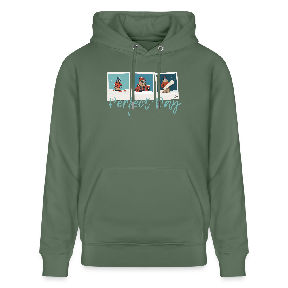 Hoodie "Perfect Day" - Tanngrün