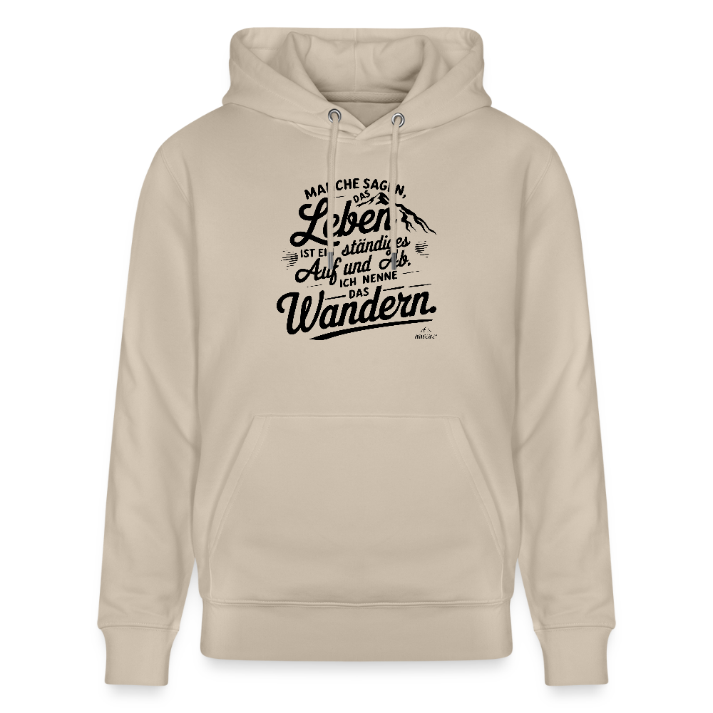 Hoodie "Wanderleben"" - Beige