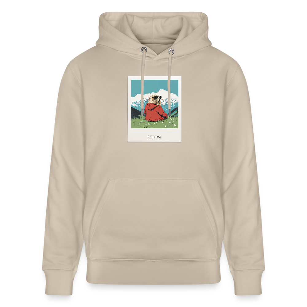 Hoodie "Offline" - Beige