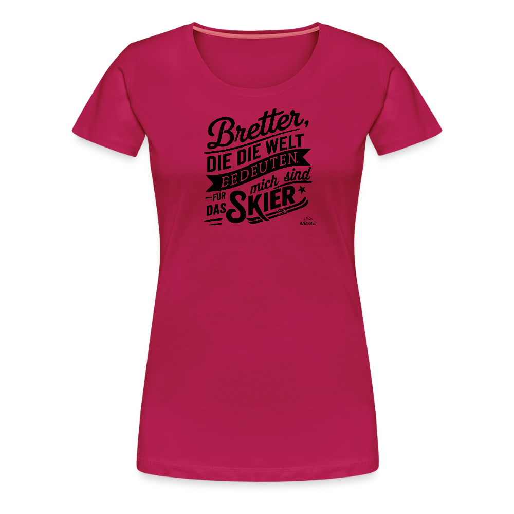 Women Shirt "Bretterwelt" - dunkles Pink