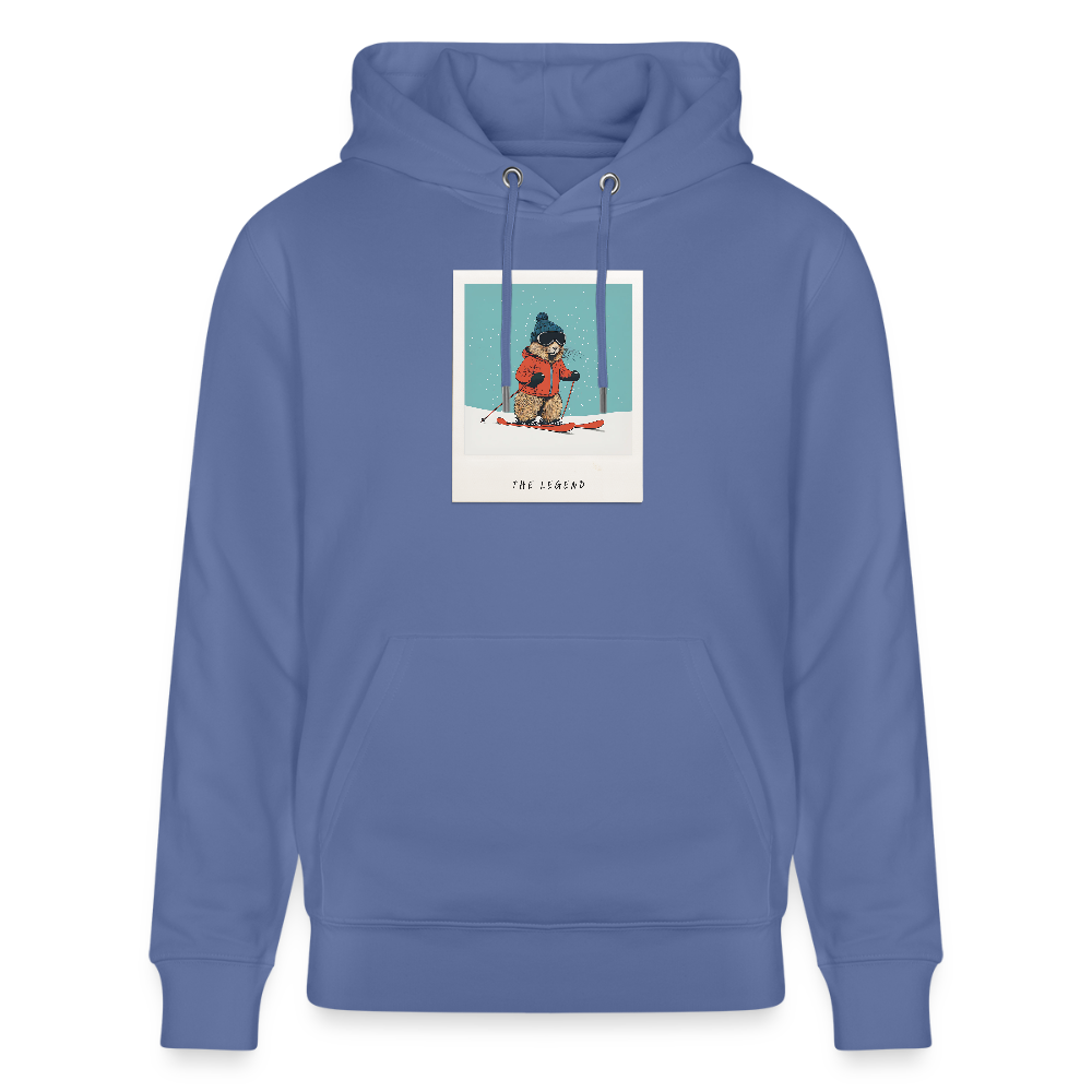 Hoodie "The Legend - Ski" - Blau