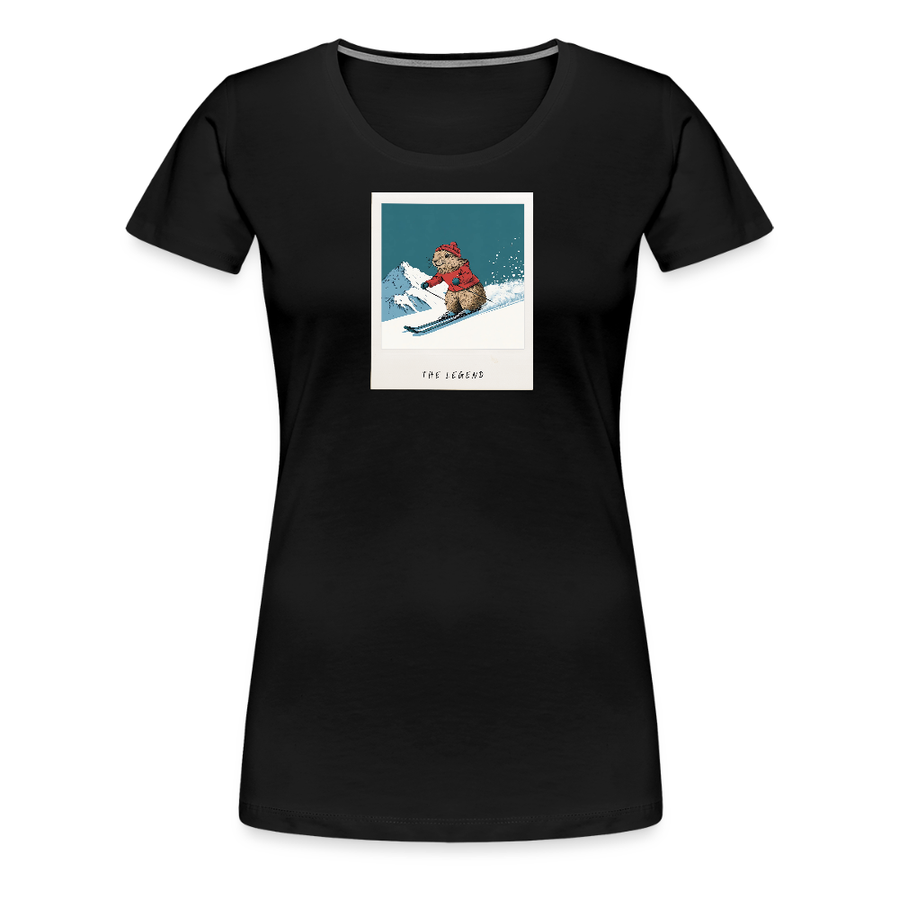 T-Shirt "She is the Legend" - Schwarz