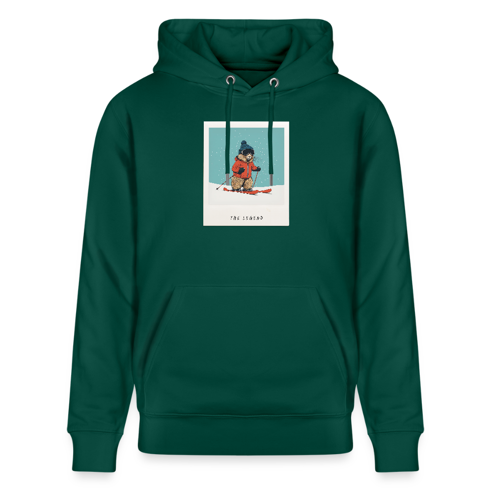 Hoodie "The Legend - Ski" - Forest