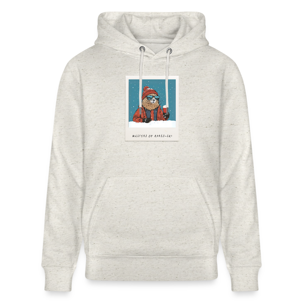 Hoodie "Masters of Aprés Ski"" - Beige meliert