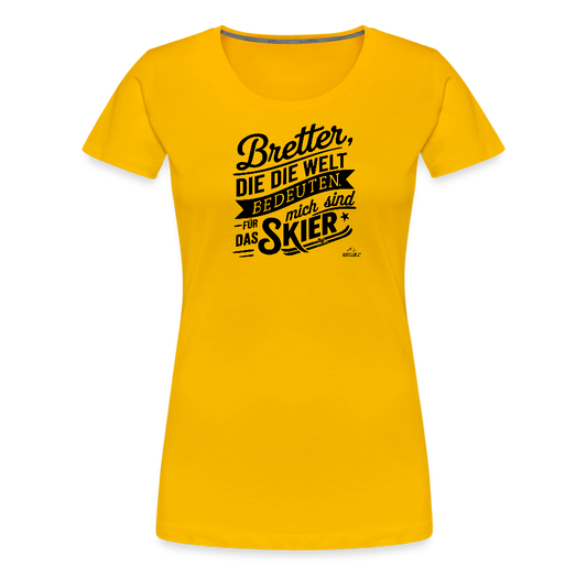 Women Shirt "Bretterwelt" - Sonnengelb