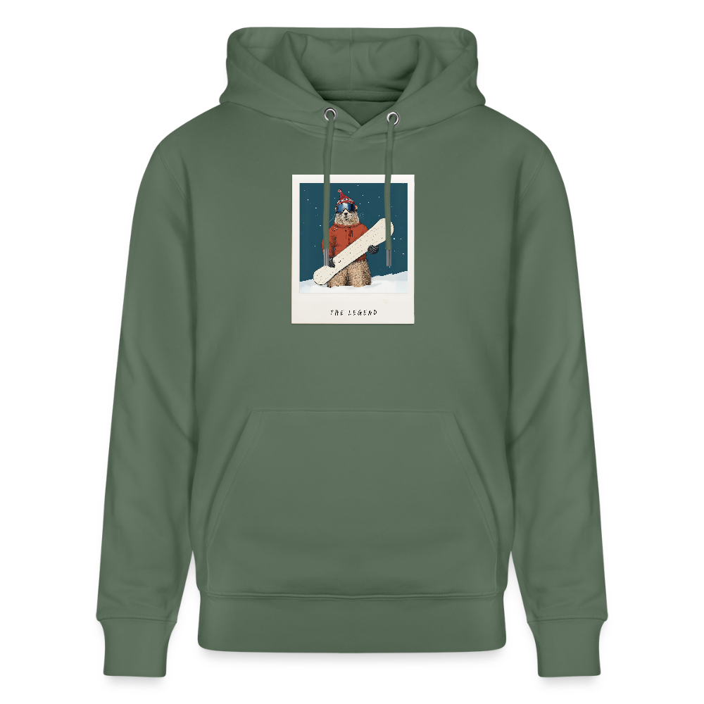 Hoodie "The Legend - Board" - Tanngrün